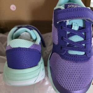 Saucony Kids' Purple and Turquoise Sneakers